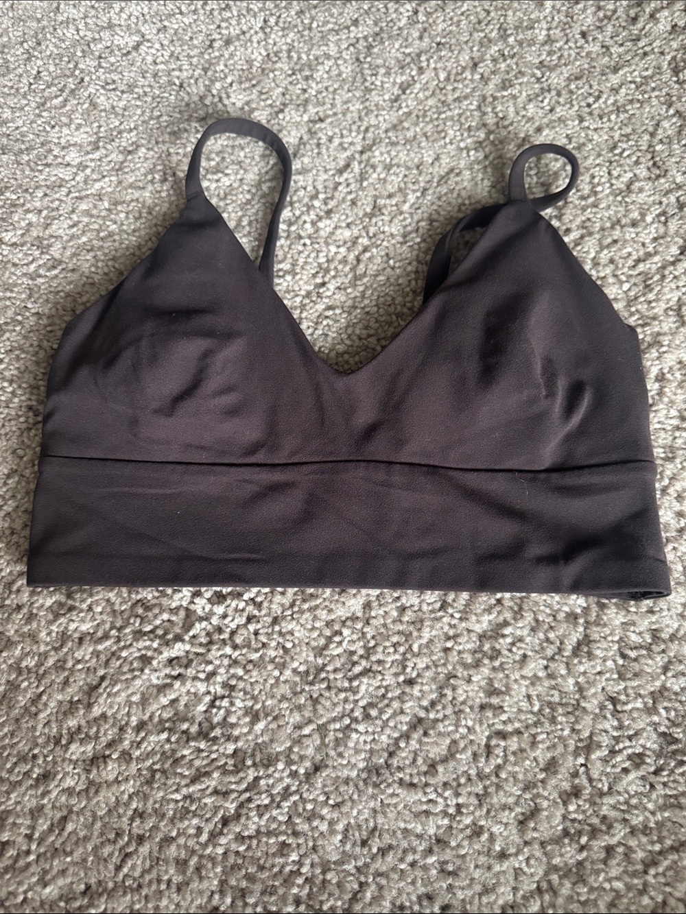 lululemon athletica Brown V-Neck Light Support Bralette
